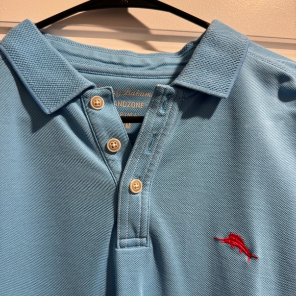 Tommy Bahama Men’s Polo Shirt – Medium – Barely Used - Blue - Picture 3 of 5